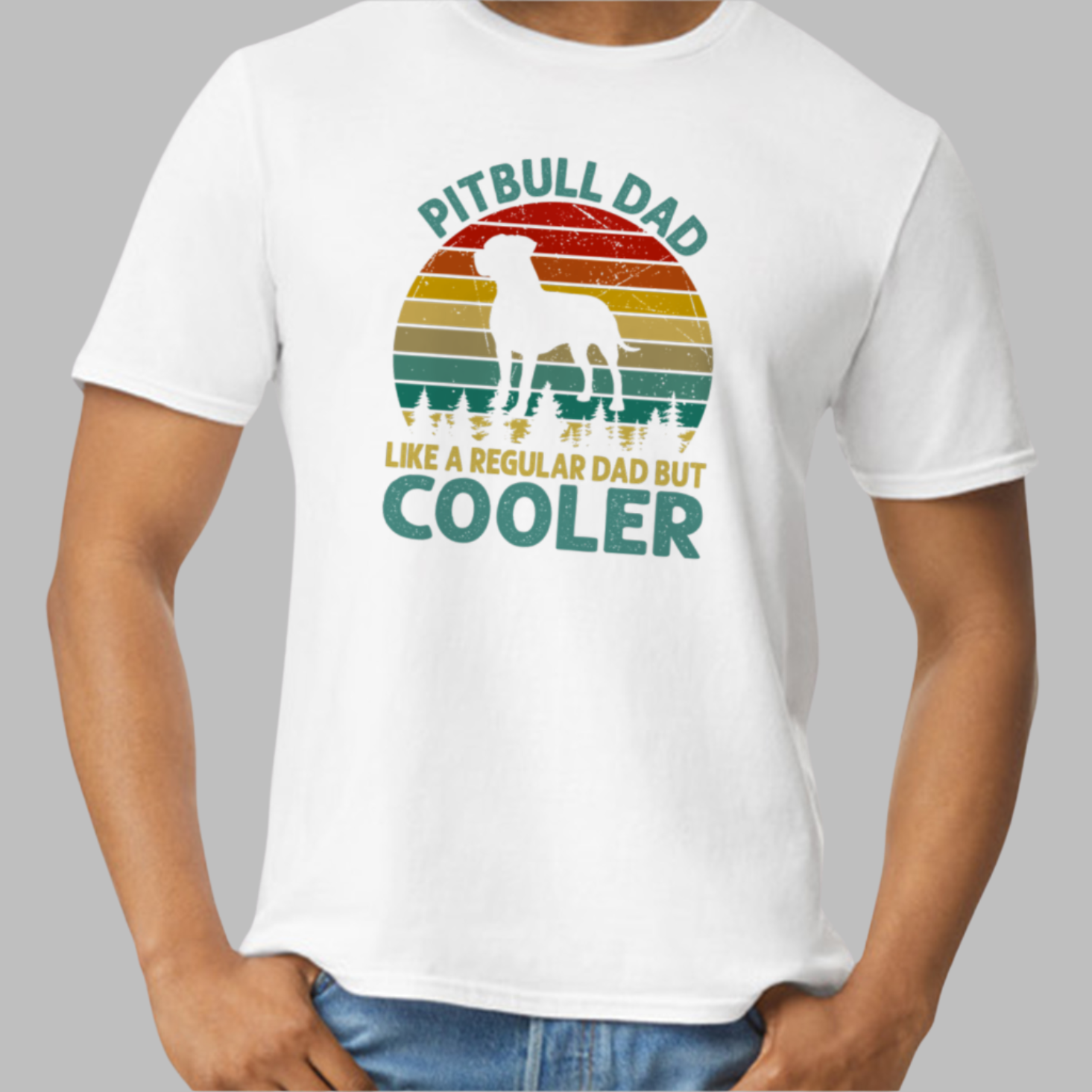 "Cooler Pitbull Dad" T-Shirt